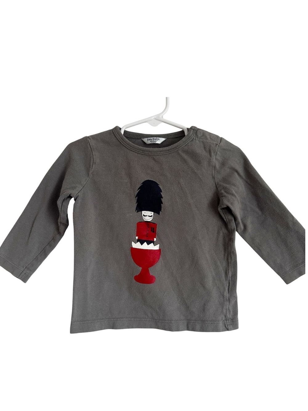 Baby Boden British Guard Long Sleeve Graphic T- Shirt size 12-18 months
